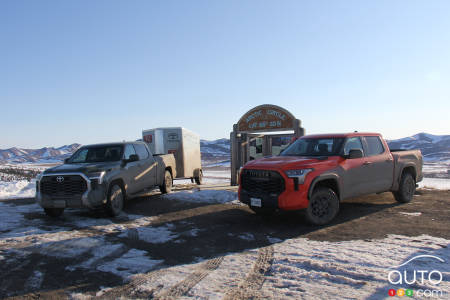 The 2022 Toyota Tundras, in the Arctic Circle